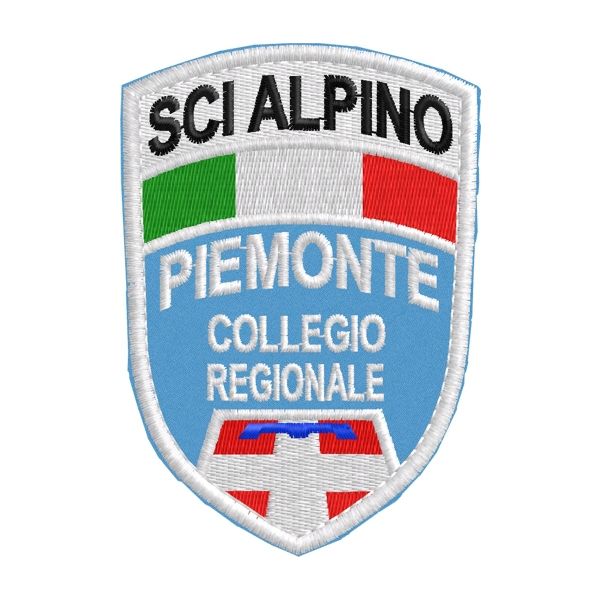 Patch SCI ALPINO collegio regione PIEMONTE su base azzurra