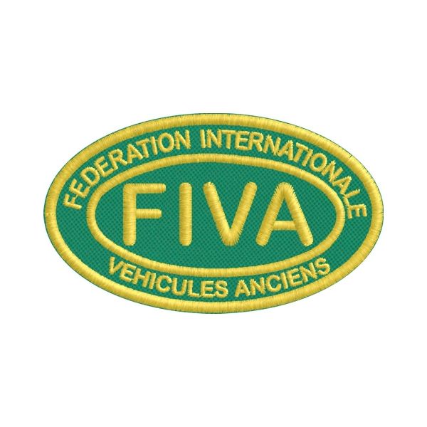 Patch ricamato Ovale FIVA vehicules  cm.8 x 5