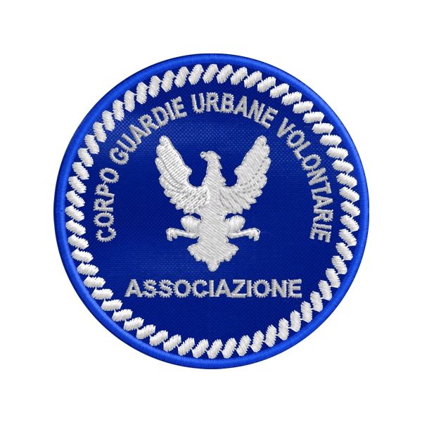 Patch ricamato distintivo associativo grupp G.U.V. Cod.2019GUV1101