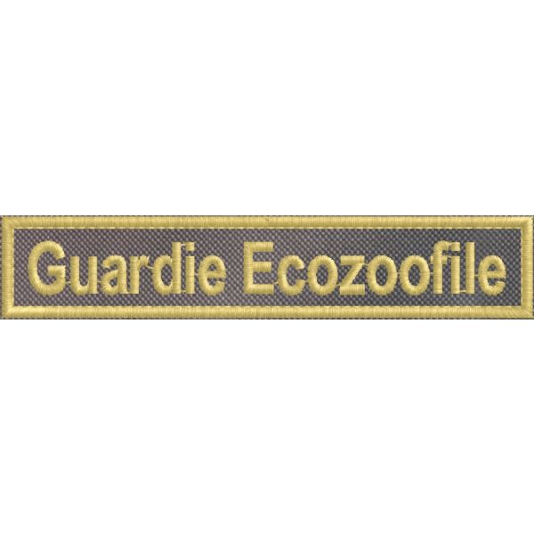 PATCH ricamato Guardie Ecozoofile Cm. 10,5 X 2,0 