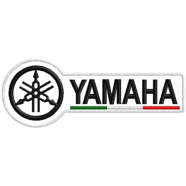 Stemma, Patch ricamato  LOGO YAMAHA cm.10 x 4 Cod.20200209_A
