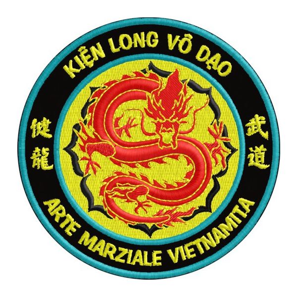 Patch ricamato diametro Cm.9 ARTE MARZIALE VIETNAMITA cod.20200305_A