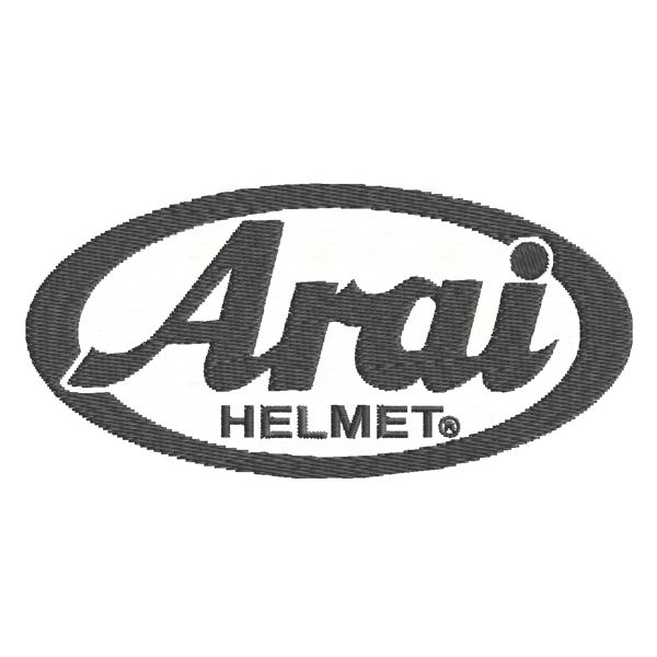 Patch Ricamato ARAY HELMET ovale cm. 9,0 x 4,3 Cod.20200320_A