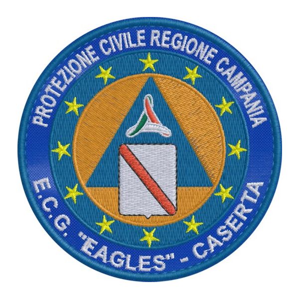 Patch ricamato PROTEZIONE CIVILE REGIONE CAMPANIA (e.c.g. eagles caserta)