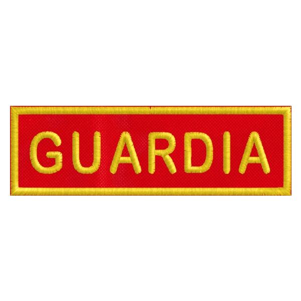 Patch ricamato su fondo Rosso (Guardie>>Armate) cod.20200422_A
