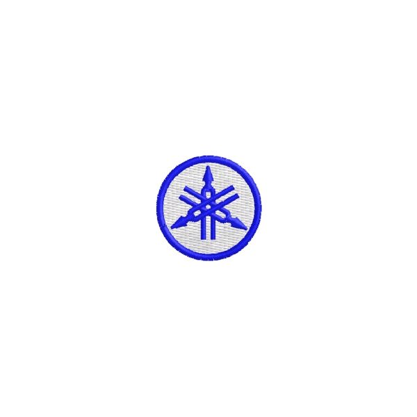 AMBIENTAZIONE RICAMATA logo DIAPASON YAMAHA Diametro 2,5 