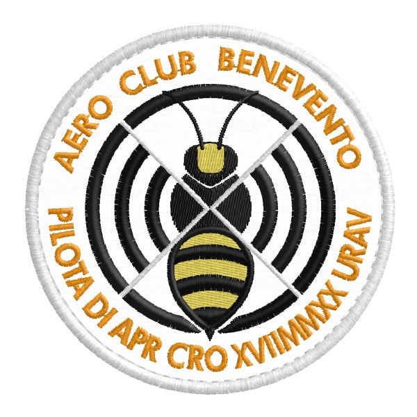 Patch ricamato ROME AVIATION SPOTTERS diametro cm. 6 Cod.20171036_A