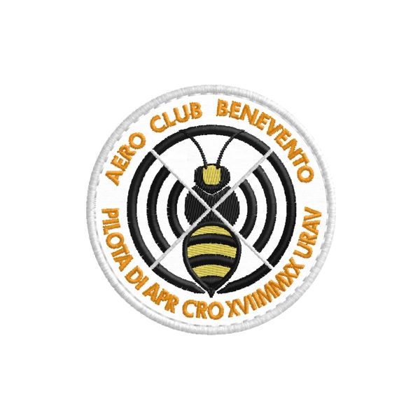 Patch ricamato ROME AVIATION SPOTTERS diametro cm. 6 Cod.20171036_A