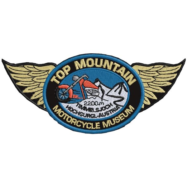 Patch ricamato Top Mountain MOTORCYCLE MUSEUM
