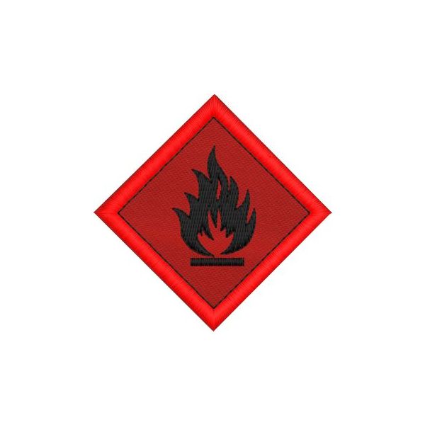 PATCH RICAMATO ALLARME INCENDIO