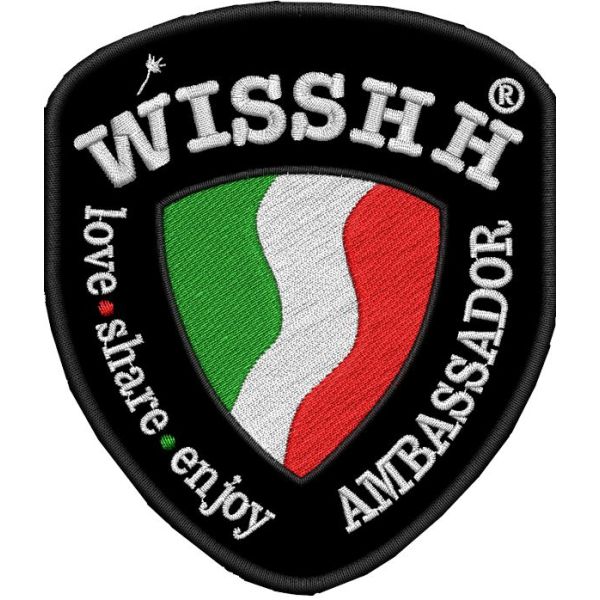 Patch ricamato su base cm.10 WISSHH Ambassador 