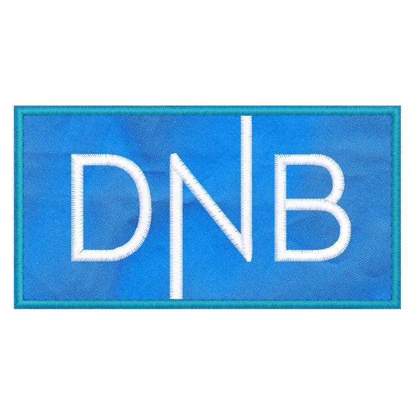 Stemma Ricamato logo DNB su base azzurra