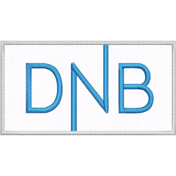 Stemma Ricamato logo DNB su base azzurra