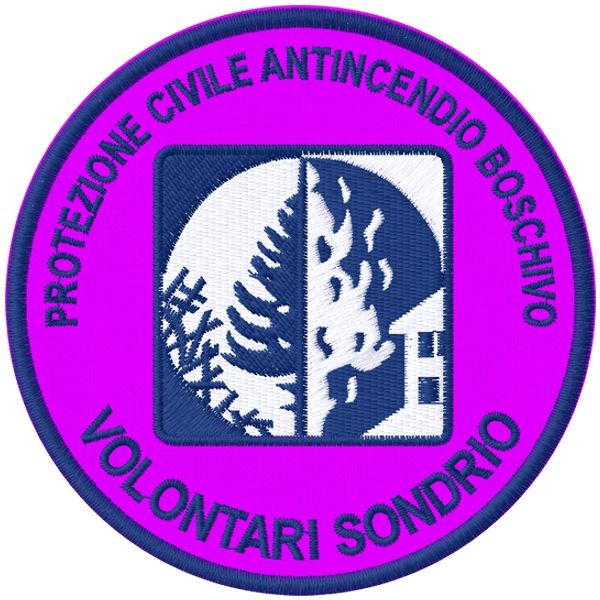 Patch  PROTEZIONE CIVILE ANTINCENDIO BOSCHIVO SONDRIO diam.75 mm