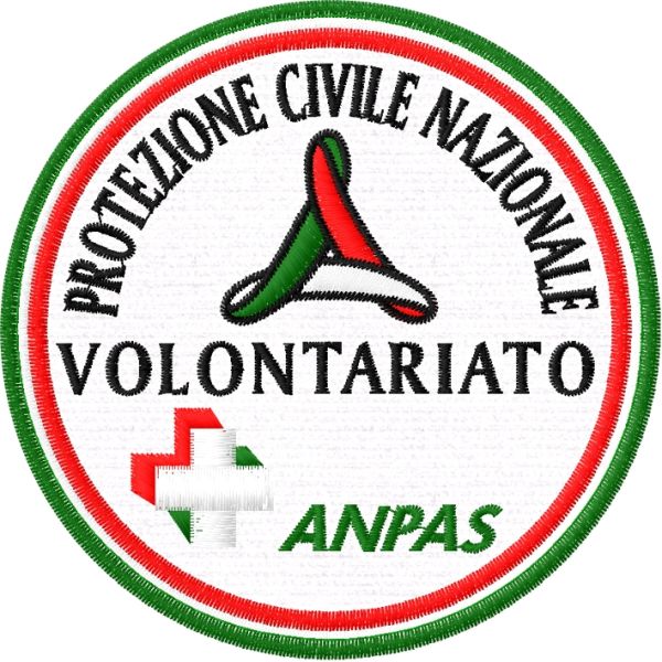 Patch ricamato volontariato protezione civile nazionale ANPAS Diam.9 cod.20210325_A