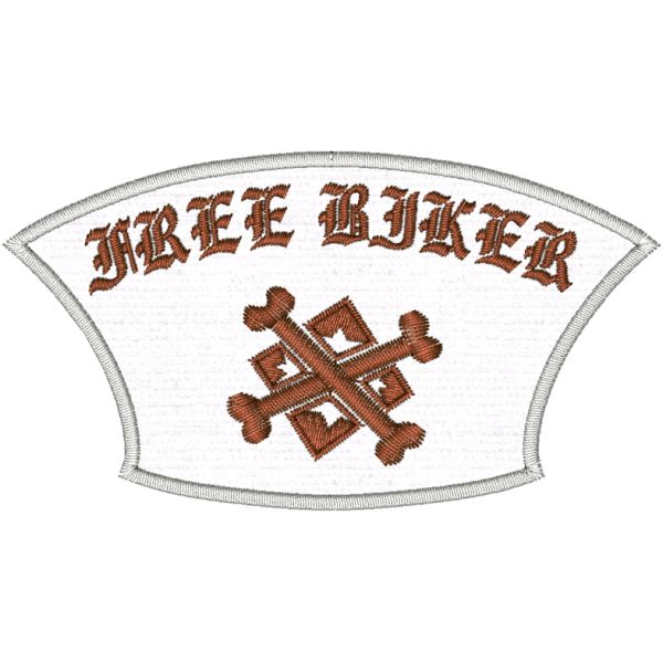 Patch da petto CON OSSA e personalizzato con nome a piacere Cod.20210429_A