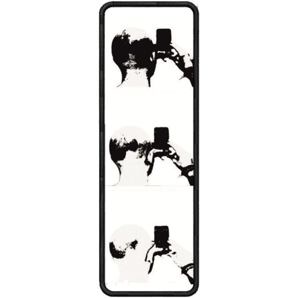 Stampa con bordo a ricamo (Patch SELFIE) cm. 12 X 4 progetto Nicolò Tocco 