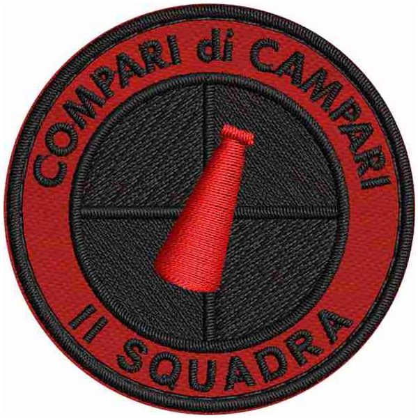 Patch personalizzato con "NOME a piacere" Compari di Campari