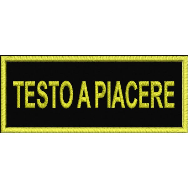 Etichetta Nominativa personal. fondo NERO