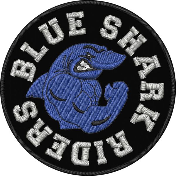 Patch diametro cm.9  BLUE SHARK RIDERS Cod.20211010_D