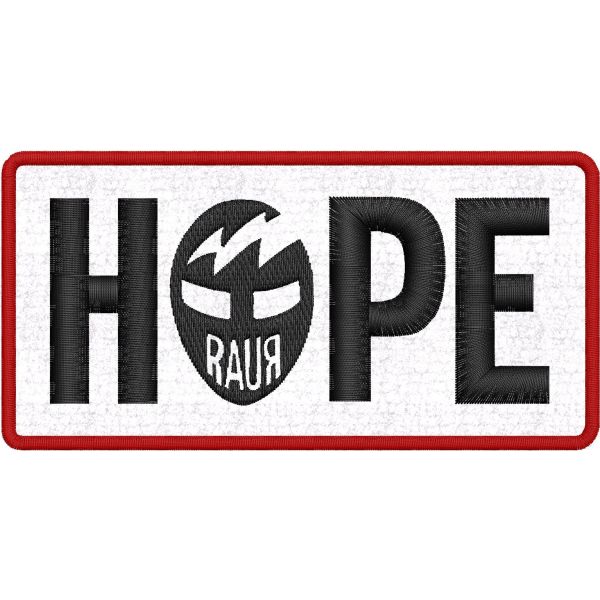 Patch Ricamato Logo HOPE RAUR. mm.130 X MM.65 