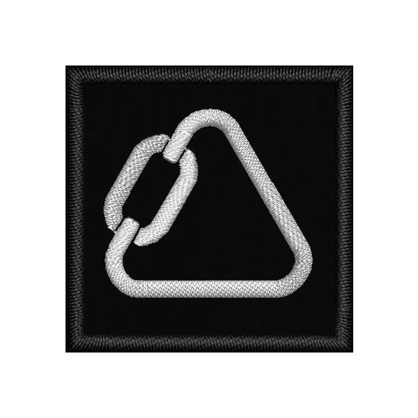 Patch quadrato cm. 3,5 x 3,5 Anello zip   OFSED 