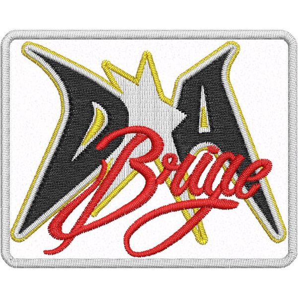 Patch ricamata logo DA star Brige cm. 7 X 5,5 Cod. 20211110_A