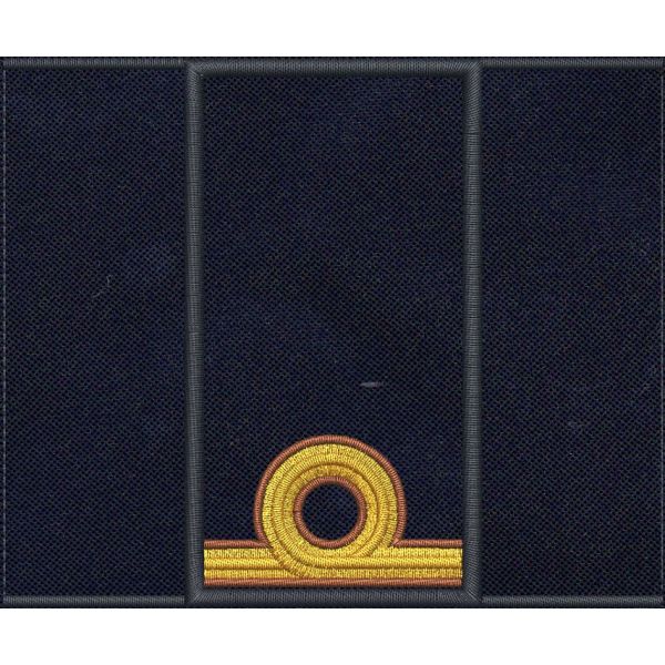 Tubolare ricamato "MARINA MERCANTILE" confezionato finito con dimens. 90 X 48