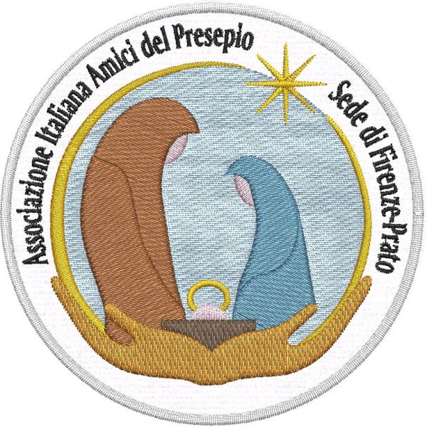 Patch diametro cm.10 Amici del Presepio Cod.20211205_A