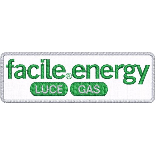 Patch rettangolare facile.energy cm. 10.0 x 3.0 cod. 20211208_A