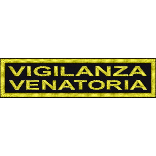 Patch ricamato VIGILANZA VENATORIA Cod.20220118_A