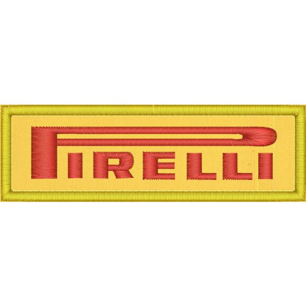 Patch ricamata Logo PIRELLI cm.11,0  PER 3,5 Cod.20220128_A