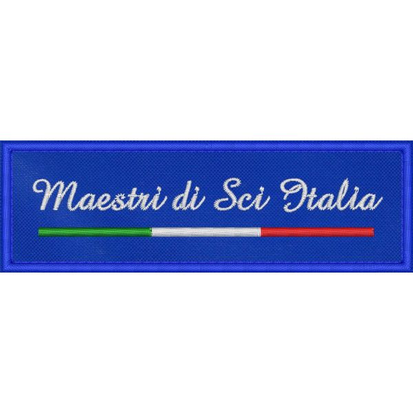 Patch ricamata Maestri di Sci Italia  cm.11,0 X 3,5 