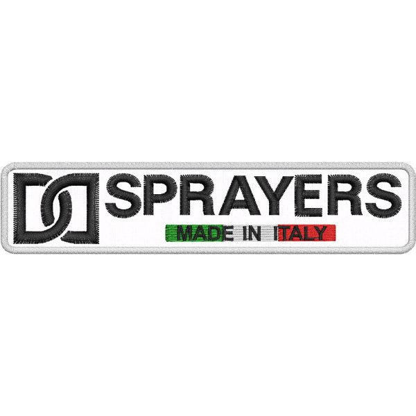 Patch rettangolare ricamato DD SPRAYERS cm. 12.0 x 3.0