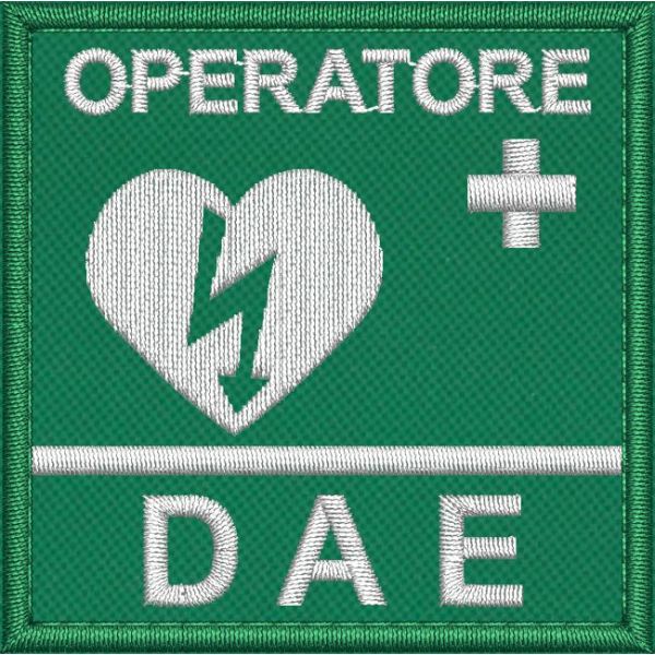 Patch ricamato OPERATORE ( D A E ) Cm.5,5 x 5,5 