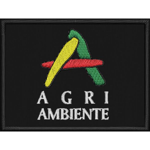 Patch ricamta AGRIAMBIENTE colorata cm. 6 x 4,5 