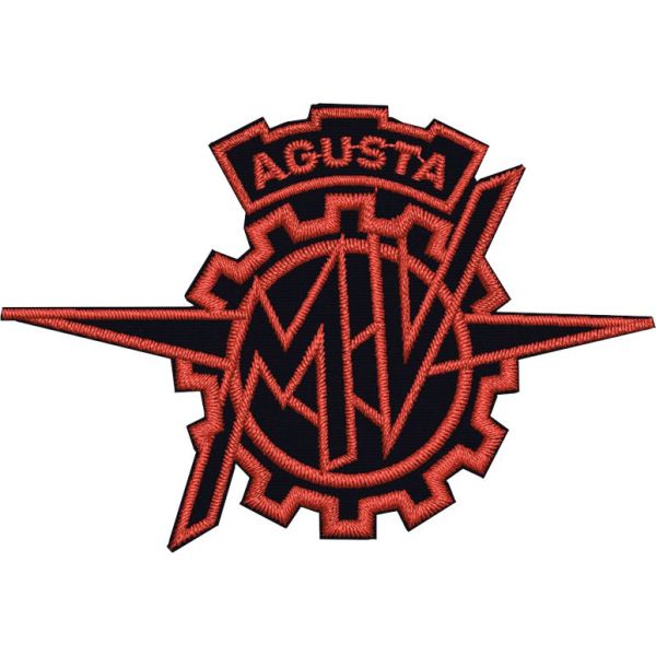 Patch Stemma M V Agusta monocolore rosso cm.6,5 