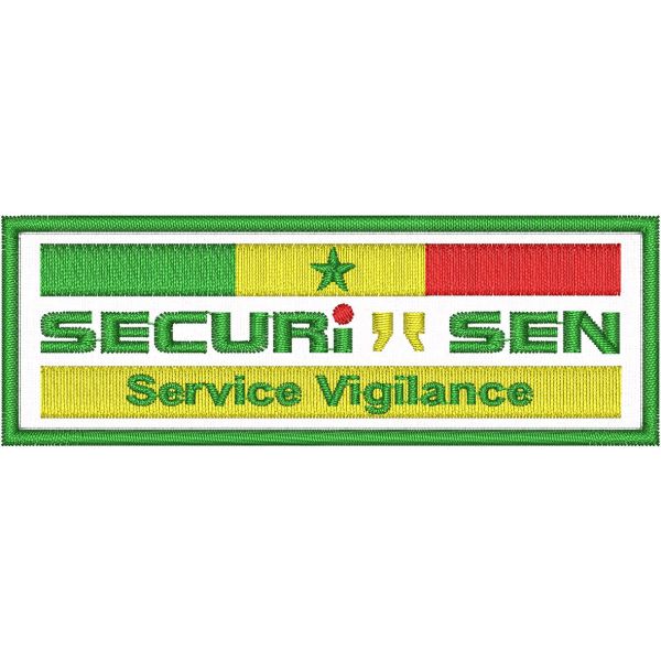 Mostrina ricamata mm.100 x 35  SECURI SEN Service Vigilance