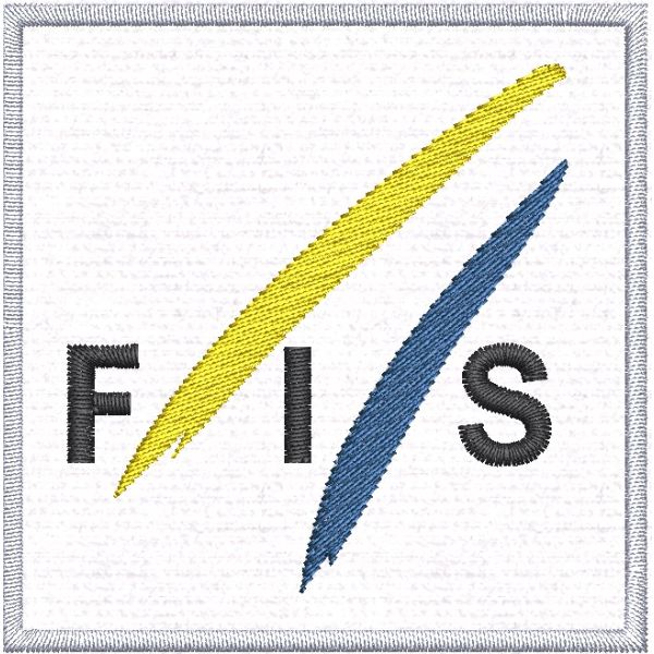 Patch Ricamato FIS  mm.60X60 
