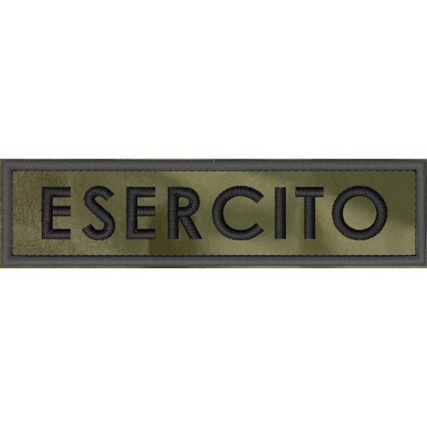 Mostrina ricamata tipo ESERCITO con dicitura piacere