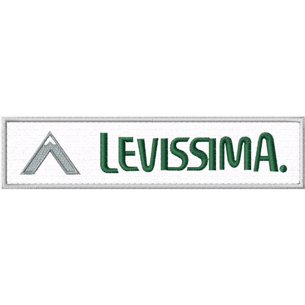 Patch ricamata Logo LEVISSIMA cm.13,0  X 3,0 