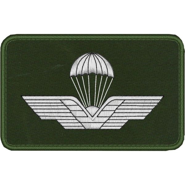 Patch ricamato BREVETTO PARACADUTISTA CIVILE su base nera