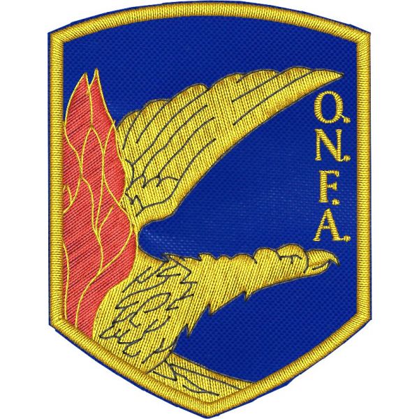 Scudetto ricamatao Associazione O.N.F.A. Cm. 7,0 x 5,5 