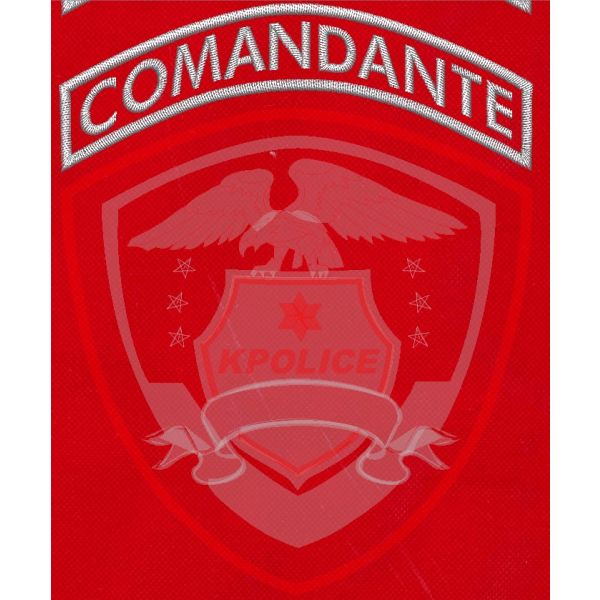 Mezzaluna ricamata CON QUALIFICA per K Police, qualifica COMANDANTE