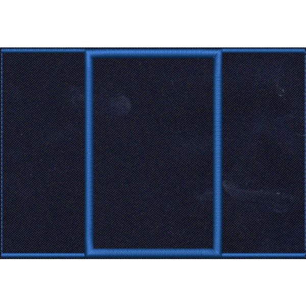 Tubolare Ricamato C.A.N. (Guardia ) base blu navy, bordo blu senza gradi   dimens. 90 X 60 