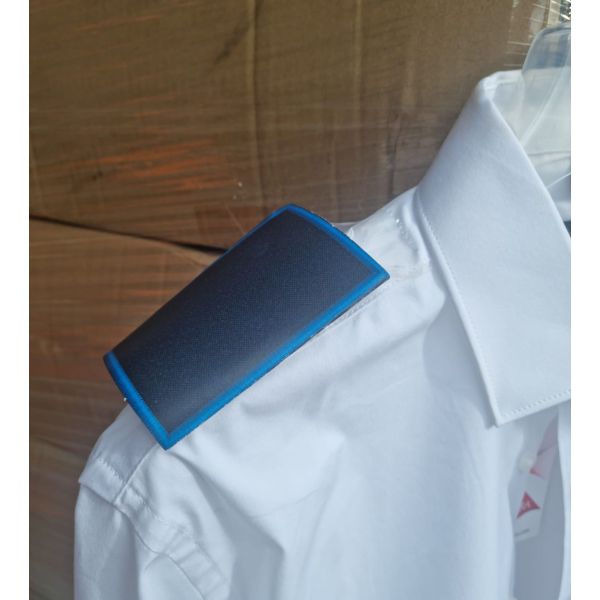 Tubolare Ricamato C.A.N. (Guardia ) base blu navy, bordo blu senza gradi   dimens. 90 X 60 