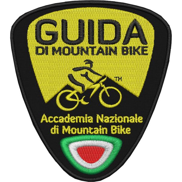 Patch ricamato GUIDA Di Mountain bike mm. 90 x 80