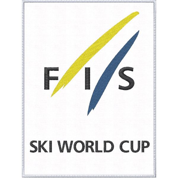 Patch Ricamato FIS SKI WORLD CUP mm.300X225 C