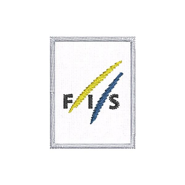 Patch Ricamato FIS SKI WORLD CUP mm.30X23 