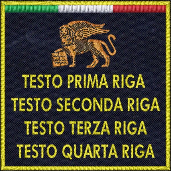 Patch personalizzato con testo a piacere PROTEZIONE CIVILE veneto